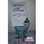 Tekstbord "Hotel Mama"